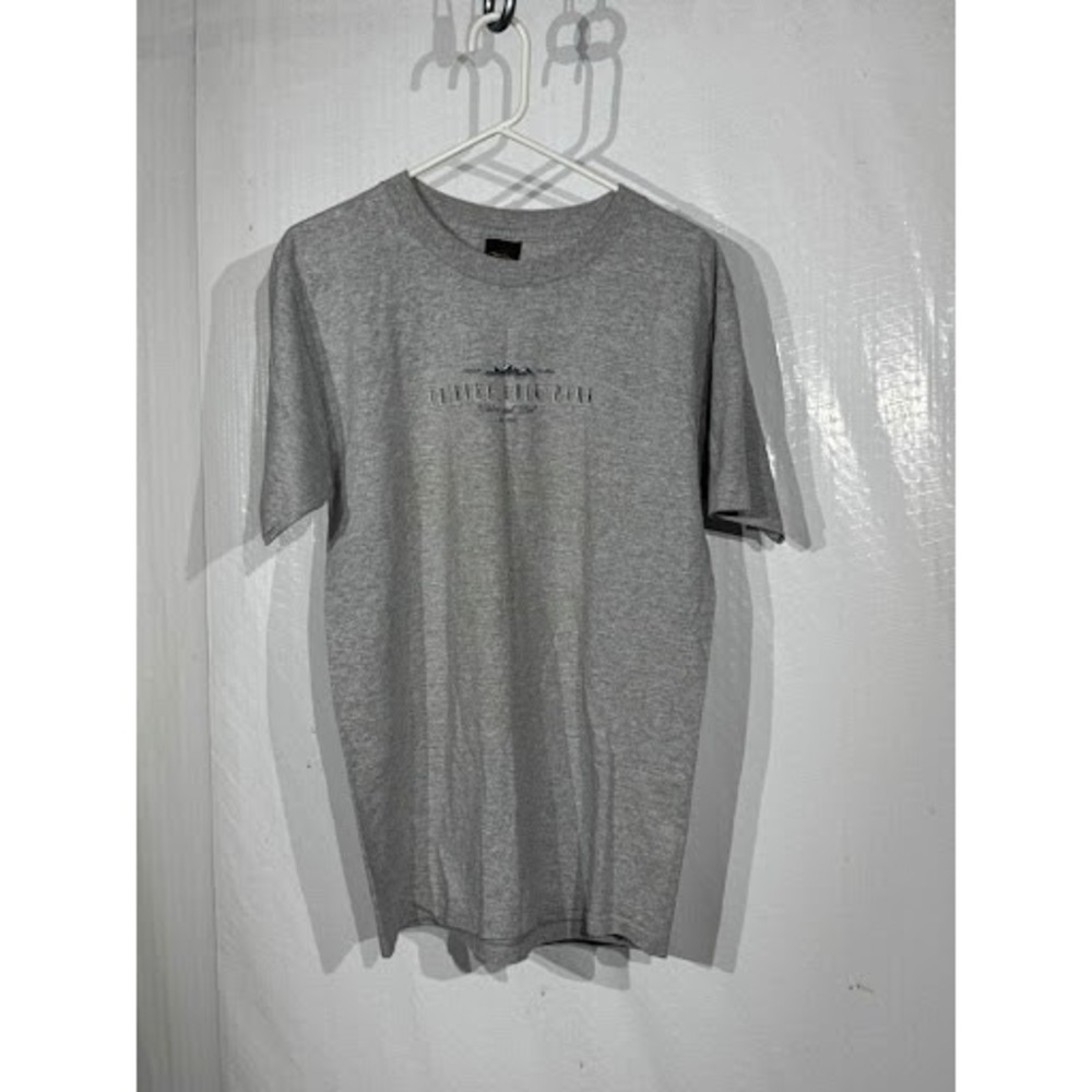 Vintage Prairie Mountain Chimney Rock Park T-Shirt 90s Single Stitch Grey L USA